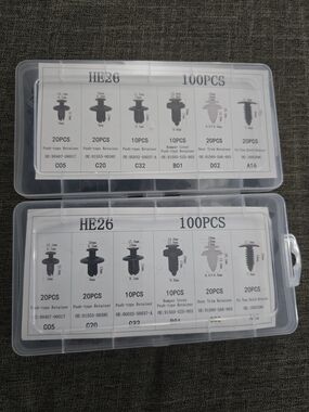 Universal Plastic Fastener Assortment - Black